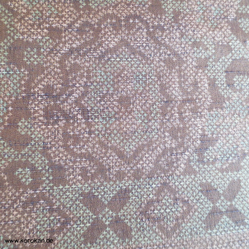 Patchwork Druck Tsumugi Kimono Seide