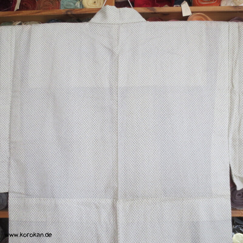 Druck Kasuri Feinkaro Hitoe / Yukata - ungefütterter Männer Baumwoll Hanf Kimono