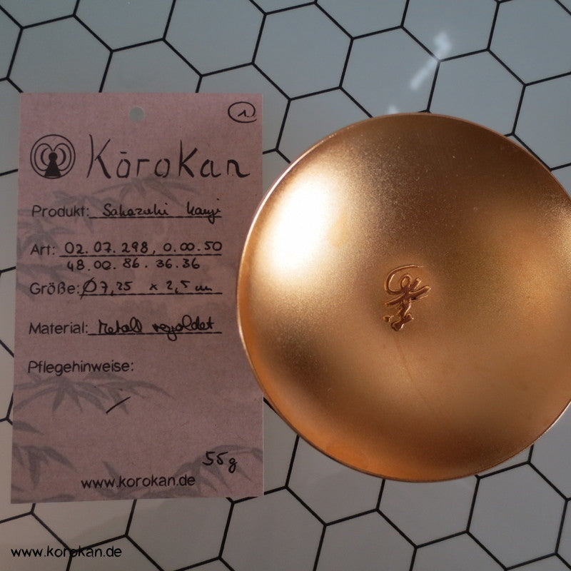 flache 24 K vergoldete Schalen - Sakazuki, Varianten