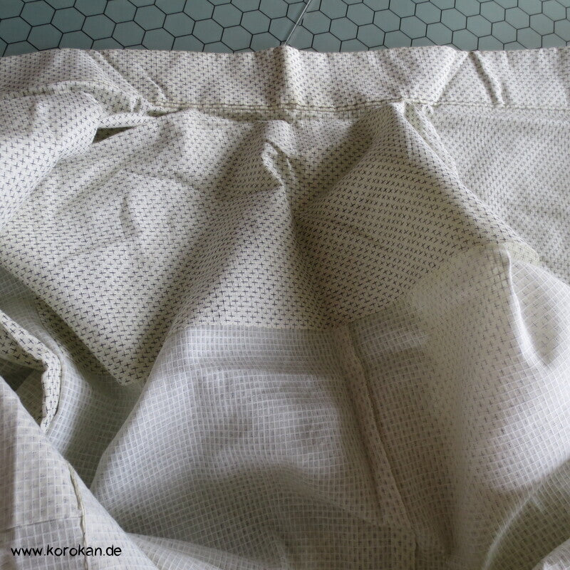Druck Kasuri Feinkaro Hitoe / Yukata - ungefütterter Männer Baumwoll Hanf Kimono
