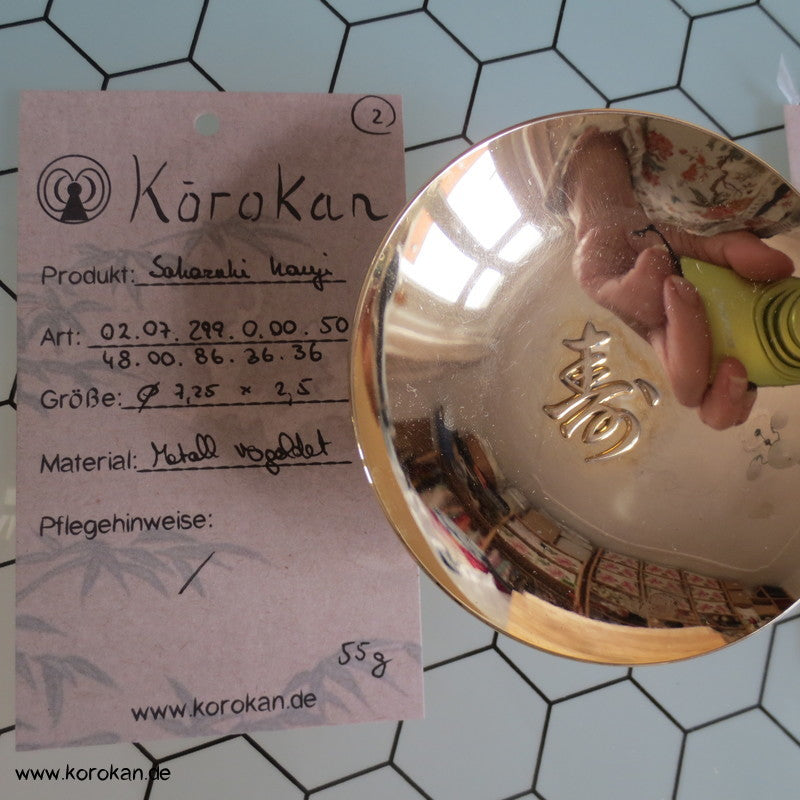 flache 24 K vergoldete Schalen - Sakazuki, Varianten