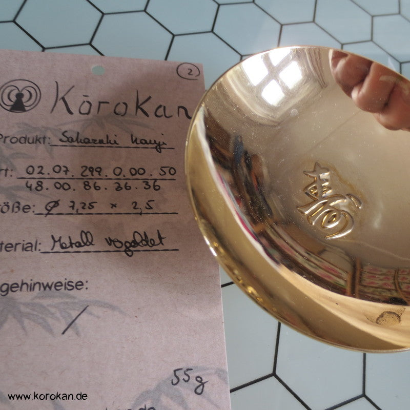 flache 24 K vergoldete Schalen - Sakazuki, Varianten