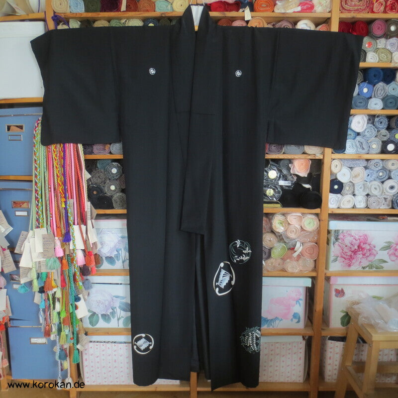 Mustermon Hitoe Tomesode Crepe Kimono, zwitter