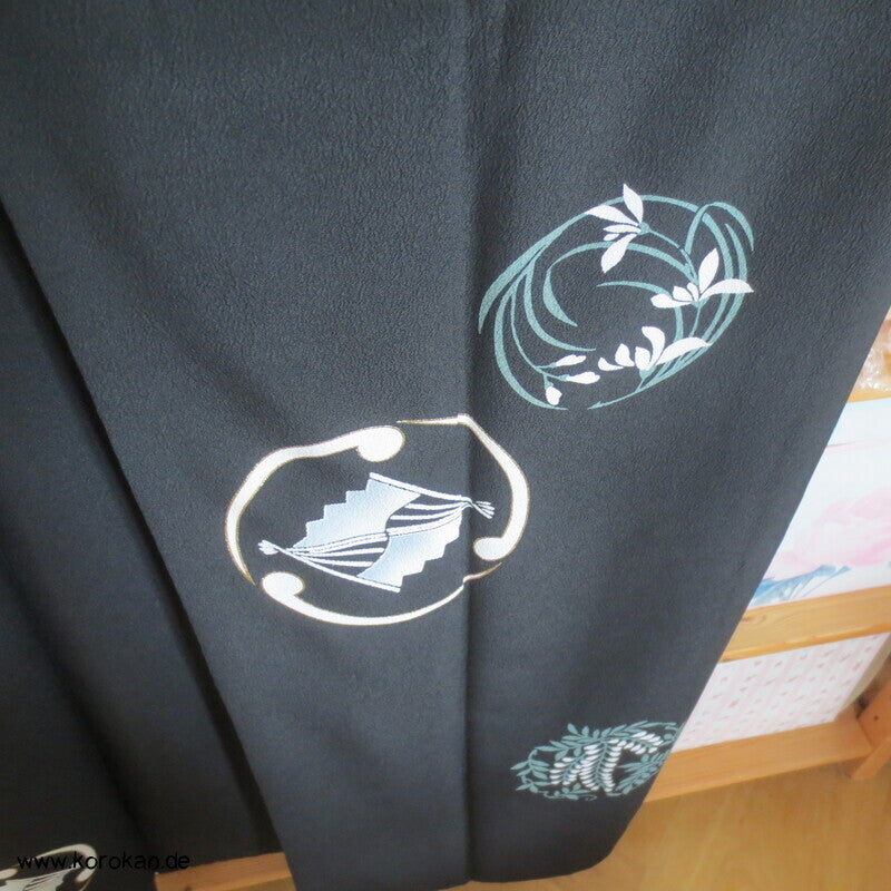 Mustermon Hitoe Tomesode Crepe Kimono, zwitter