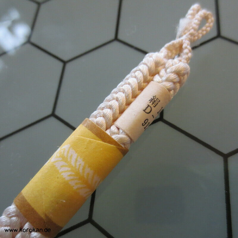 Haori Himo - Seide, weiß, neu, quadratischer Querschnitt