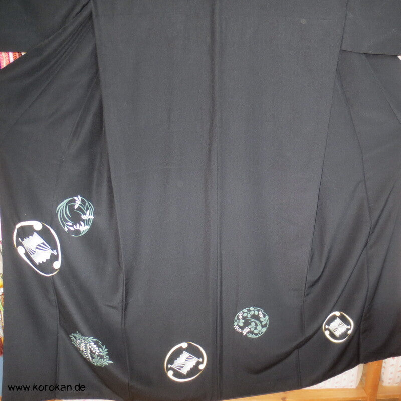 Mustermon Hitoe Tomesode Crepe Kimono, zwitter