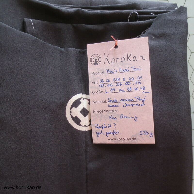 Montsuki 5 Igeta Mon Haori gewebtes Torii Futter