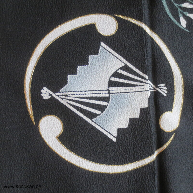 Mustermon Hitoe Tomesode Crepe Kimono, zwitter