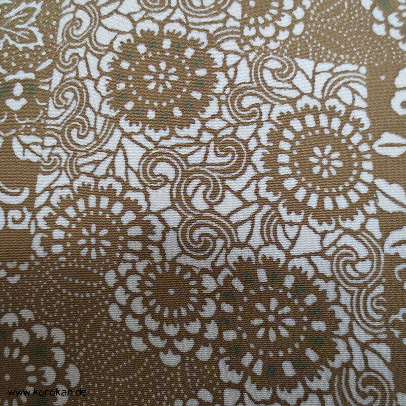 Edo Komon Mille Fleur Komon Seidencrepe Kimono - unbenutzt