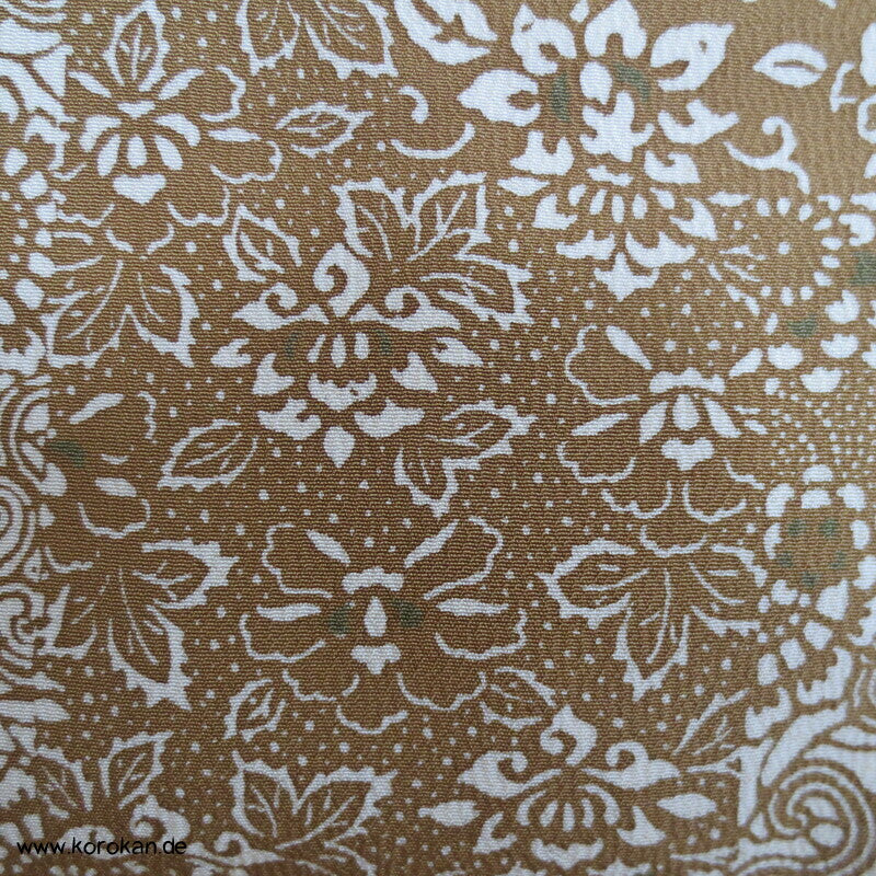 Edo Komon Mille Fleur Komon Seidencrepe Kimono - unbenutzt
