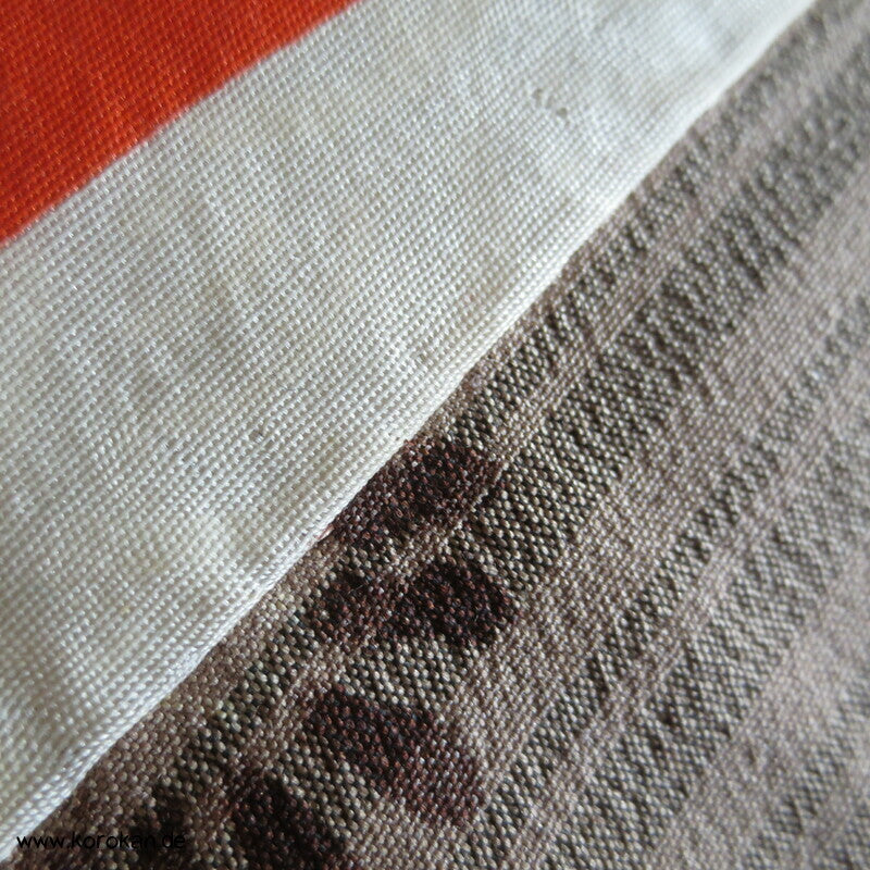 Chrysanthemen Haori Kimonojacke , Meisen Seide, Himo