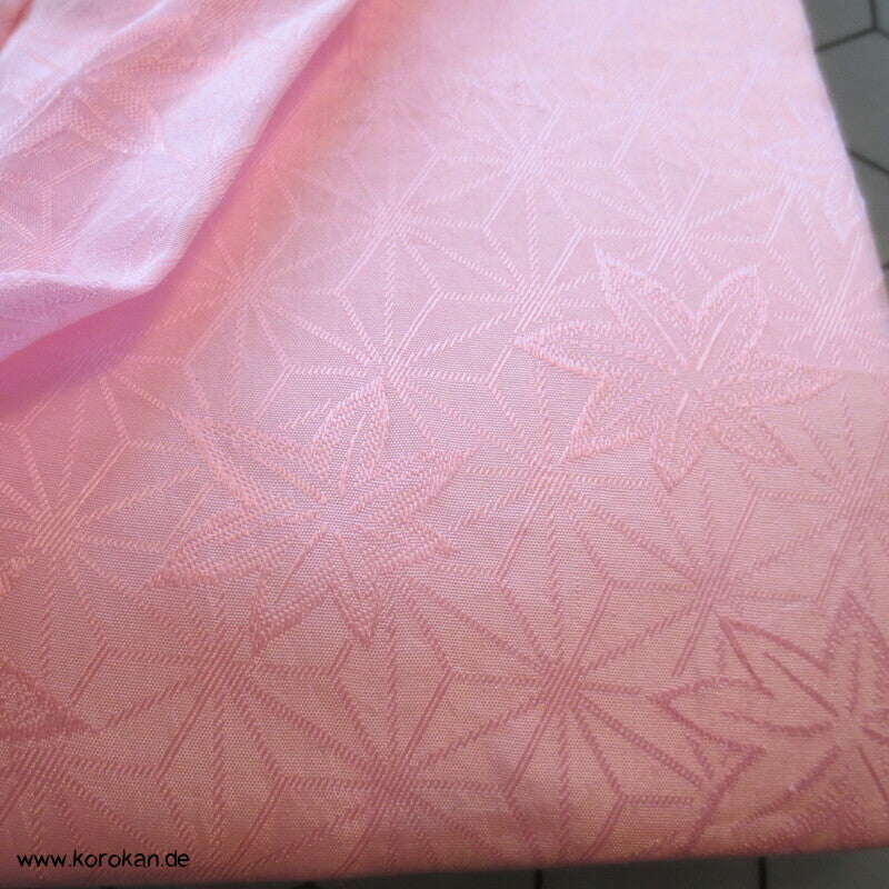 rosa Asanoha Seide mit Shibori Punkten Date Jime / Himo