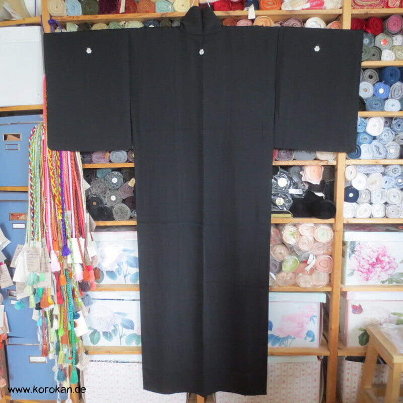 Hitoe Mofuku Seidencrepe Kimono, fein und weich, 5 Mon