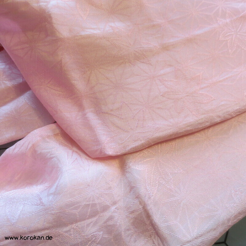 rosa Asanoha Seide mit Shibori Punkten Date Jime / Himo