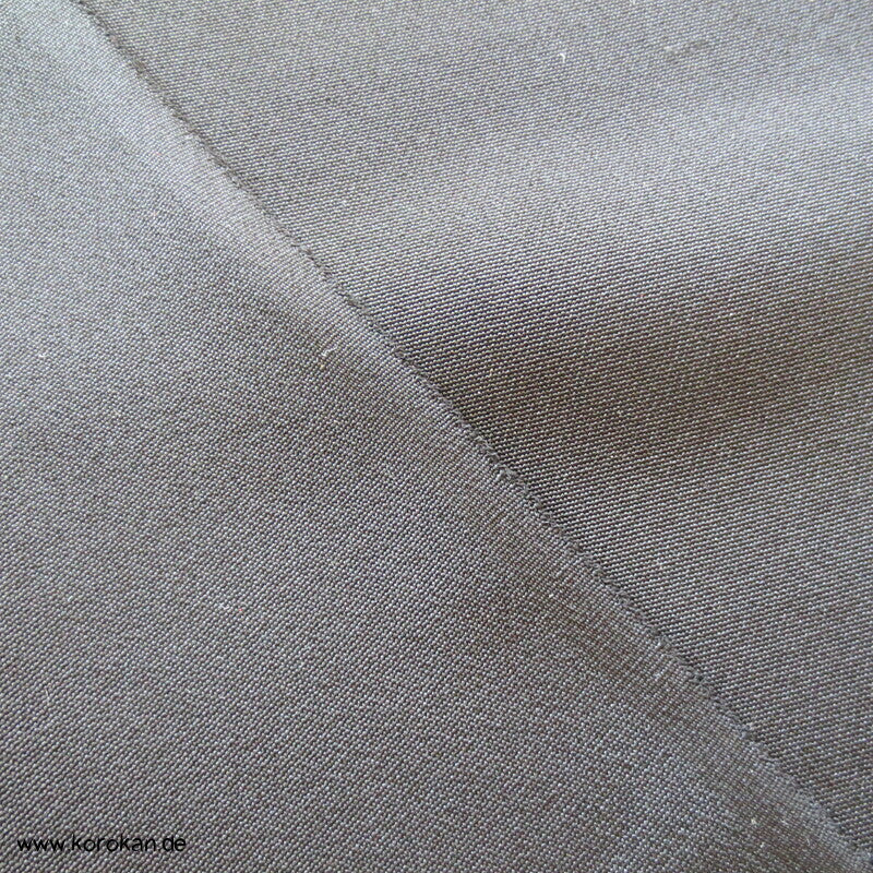 schwarzer Seidencrepe Tanmono für Mofuku Kimono, mit Etiketten