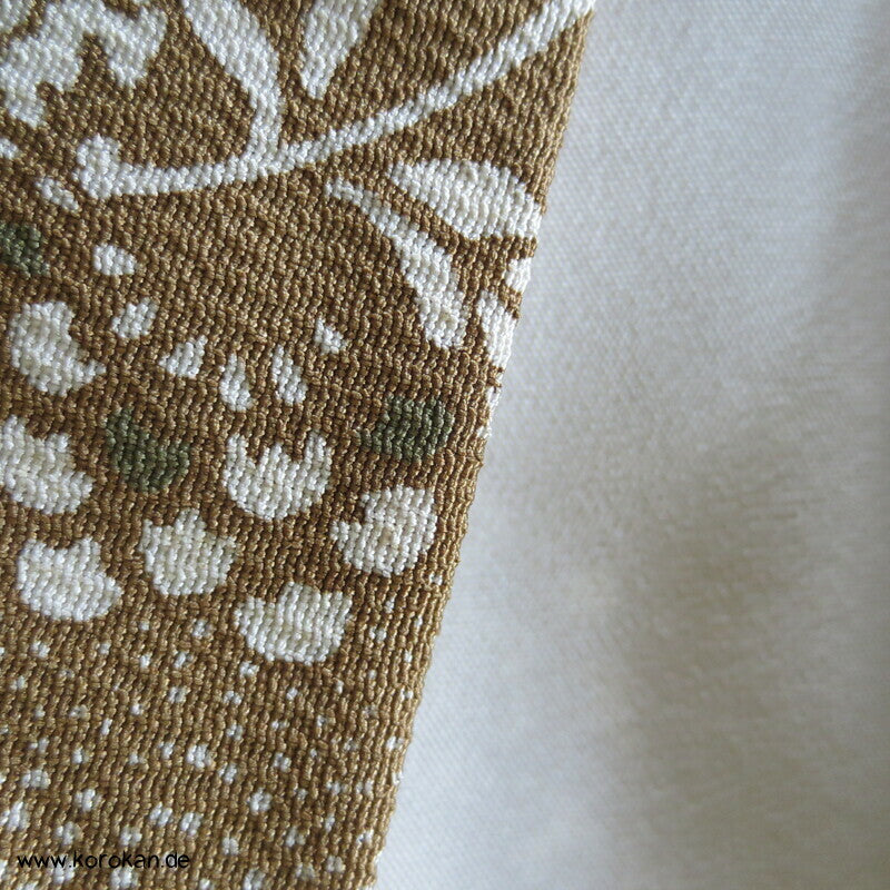 Edo Komon Mille Fleur Komon Seidencrepe Kimono - unbenutzt