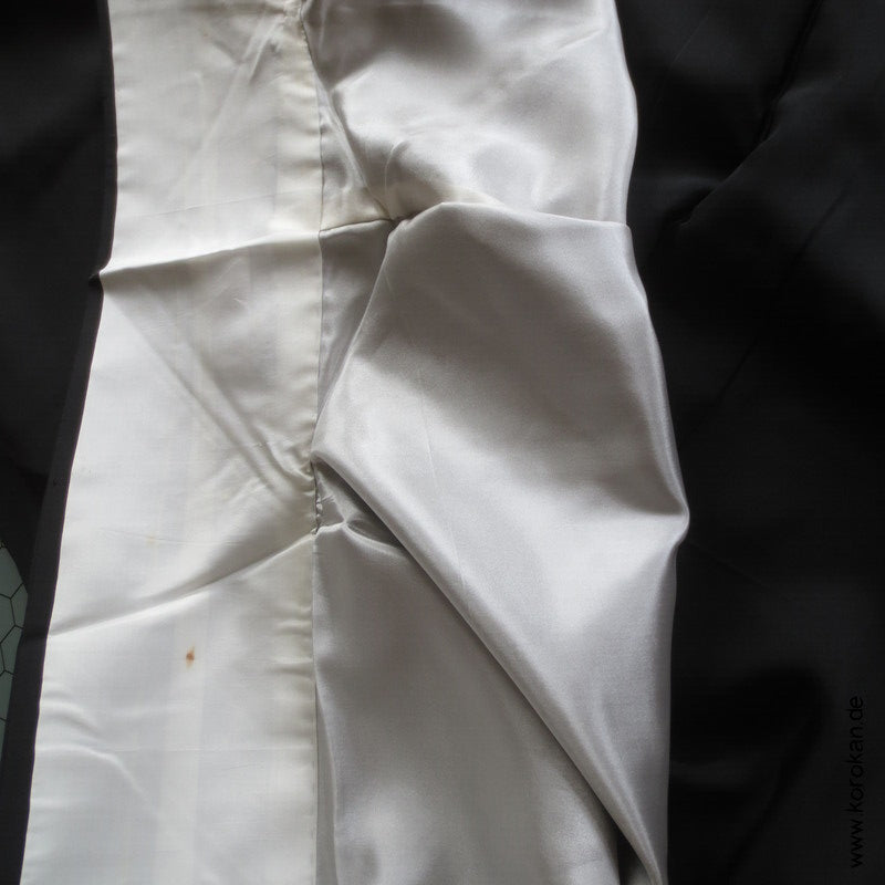 Hitoe Mofuku Seidencrepe Kimono, fein und weich, 5 Mon