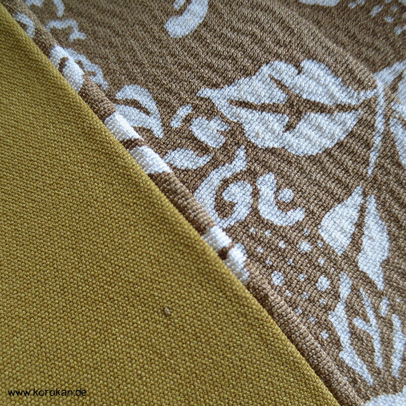 Edo Komon Mille Fleur Komon Seidencrepe Kimono - unbenutzt