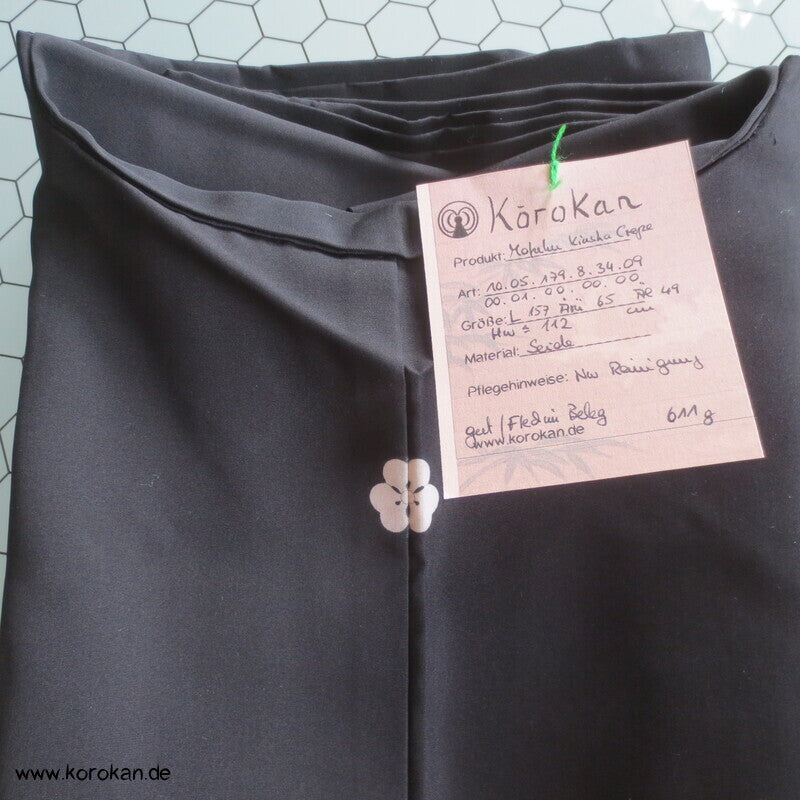 Hitoe Mofuku Seidencrepe Kimono, fein und weich, 5 Mon