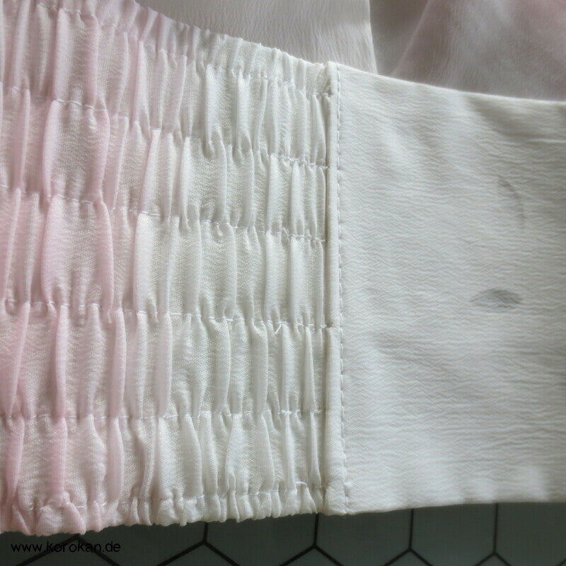 rosa Datejime mit Elastik, Mittelverstärkung, Korin Clips