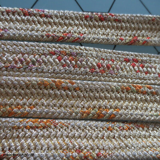 Fischschuppen Obijime, Seide / Lurex, schillernde Oberfläche