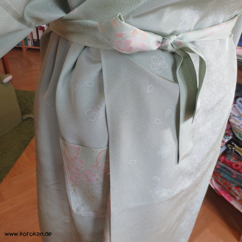 Wickelhemd / Tunika reine Kimono Seide, Zero Waste