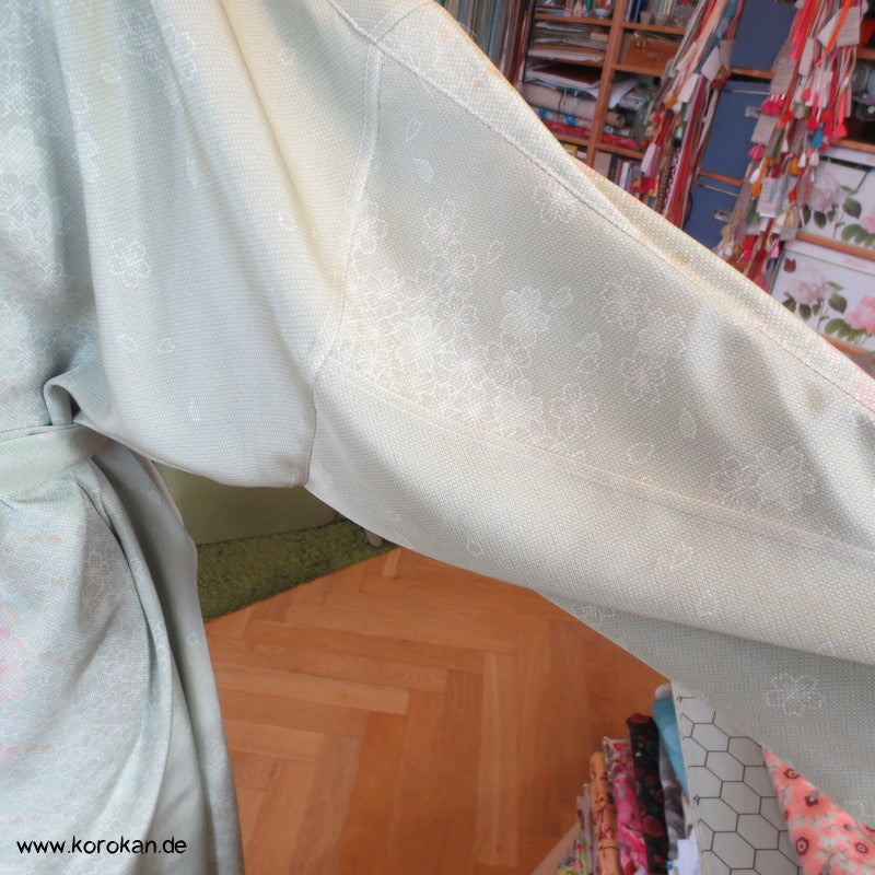 Wickelhemd / Tunika reine Kimono Seide, Zero Waste