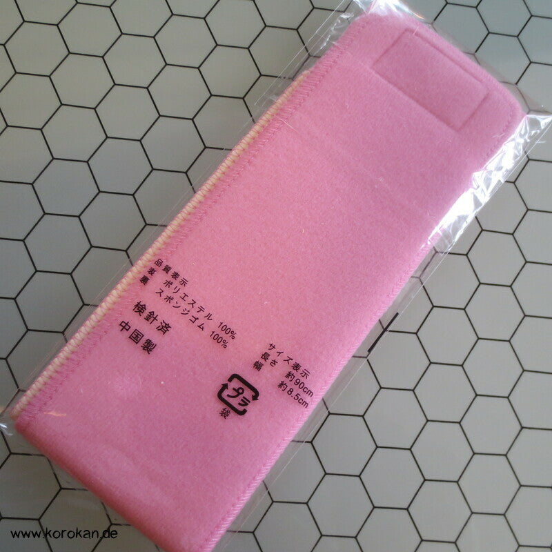 elastischer Klettverschluss rosa Datejime Unterkimono Obi