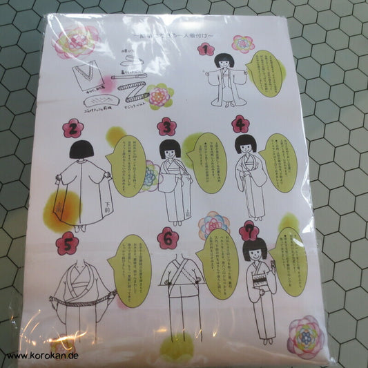 Set für Yukata Kimono: Juban, Himo, Korin, Maeita, Datejime
