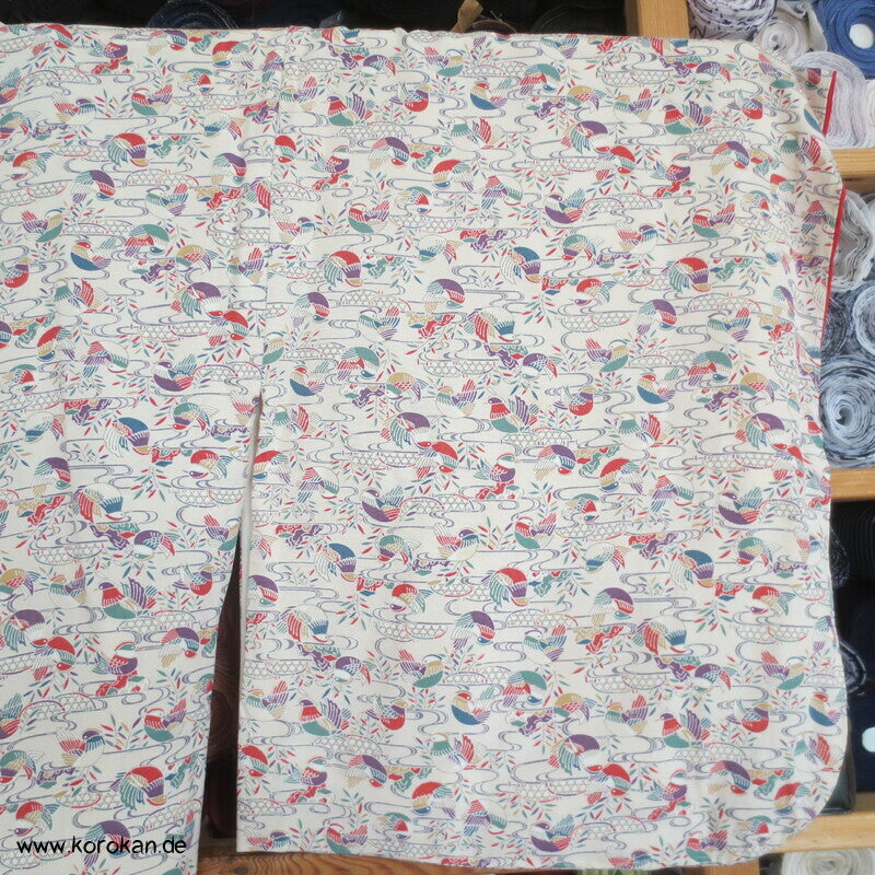 großer kleine Mandarinenten Komon Kimono