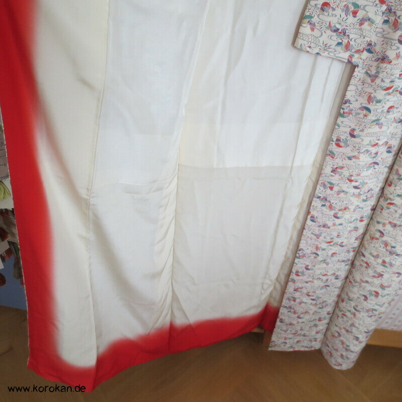 großer kleine Mandarinenten Komon Kimono