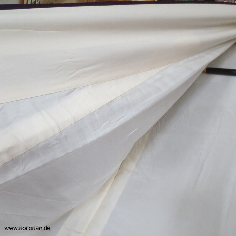 Shibori Wolkenmuster, aubergine Seidendamast Tsukesage Kimono