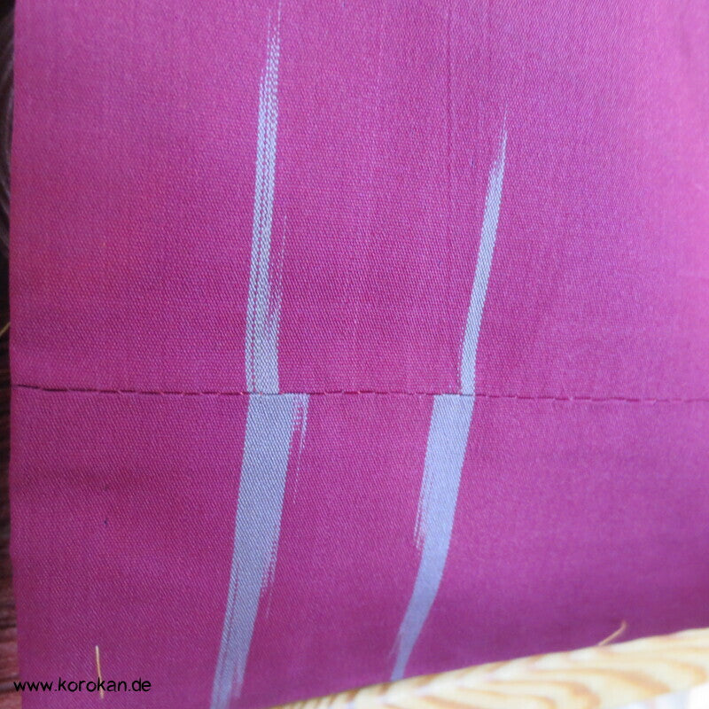 Meisen Seiden Komon Kimono, Yabane Pfeilmuster
