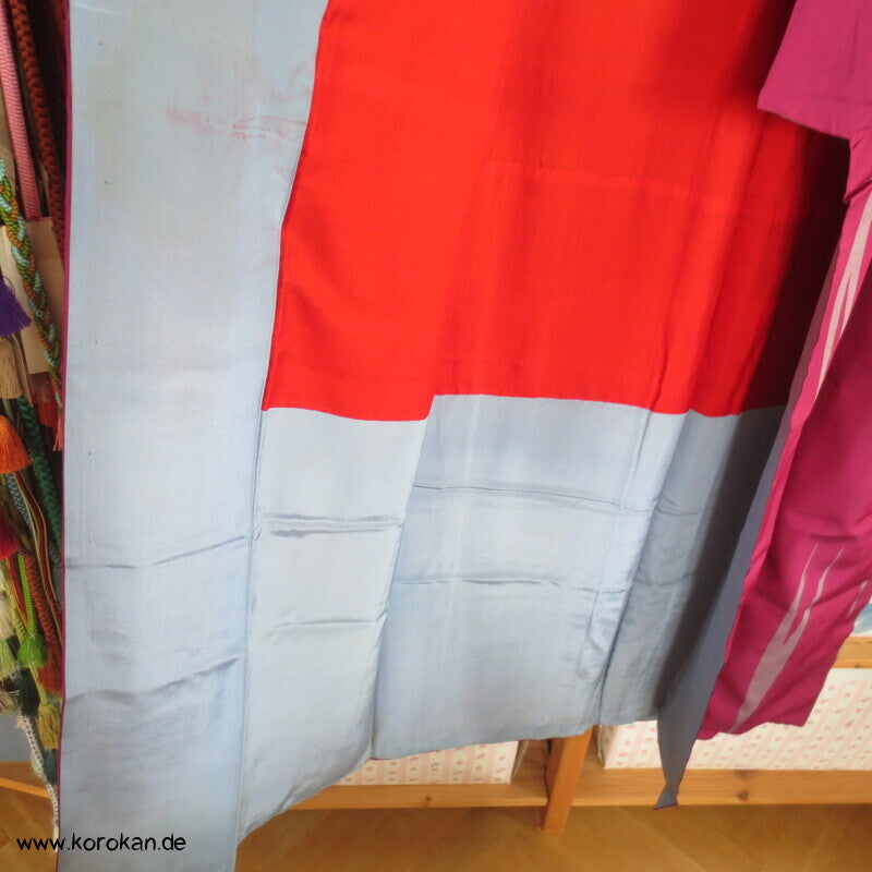 Meisen Seiden Komon Kimono, Yabane Pfeilmuster
