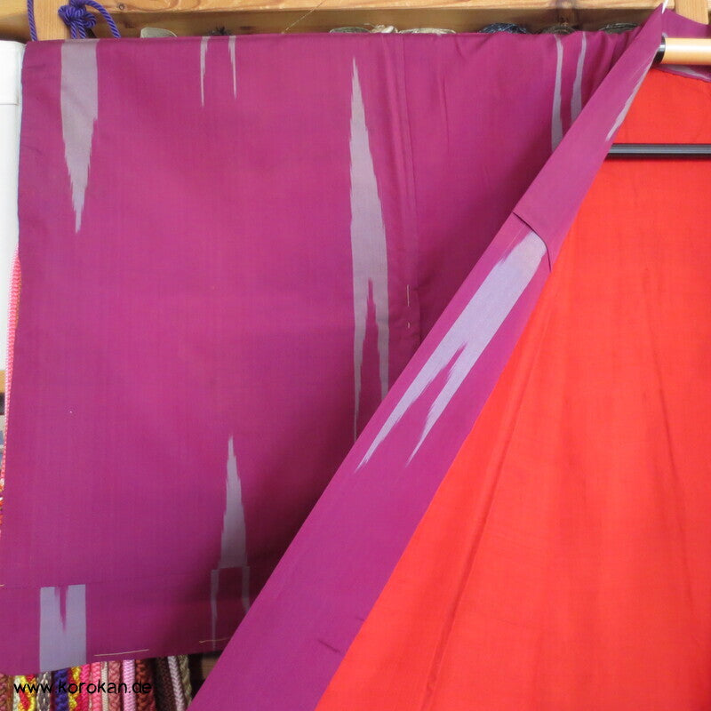 Meisen Seiden Komon Kimono, Yabane Pfeilmuster