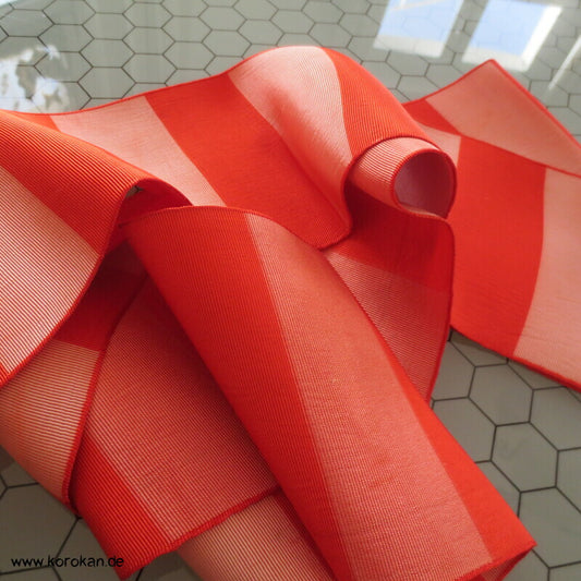 rotorange Blockstreifen Rips Datejime Himo Band