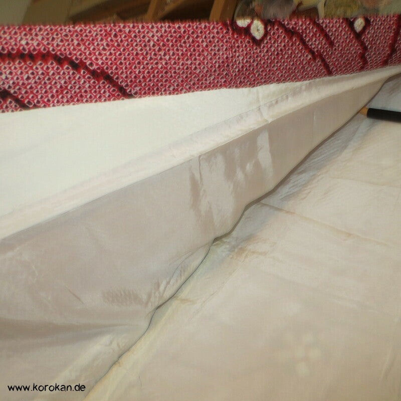 Komon Kimono Full Shibori Seiden Ume Blütenzweige