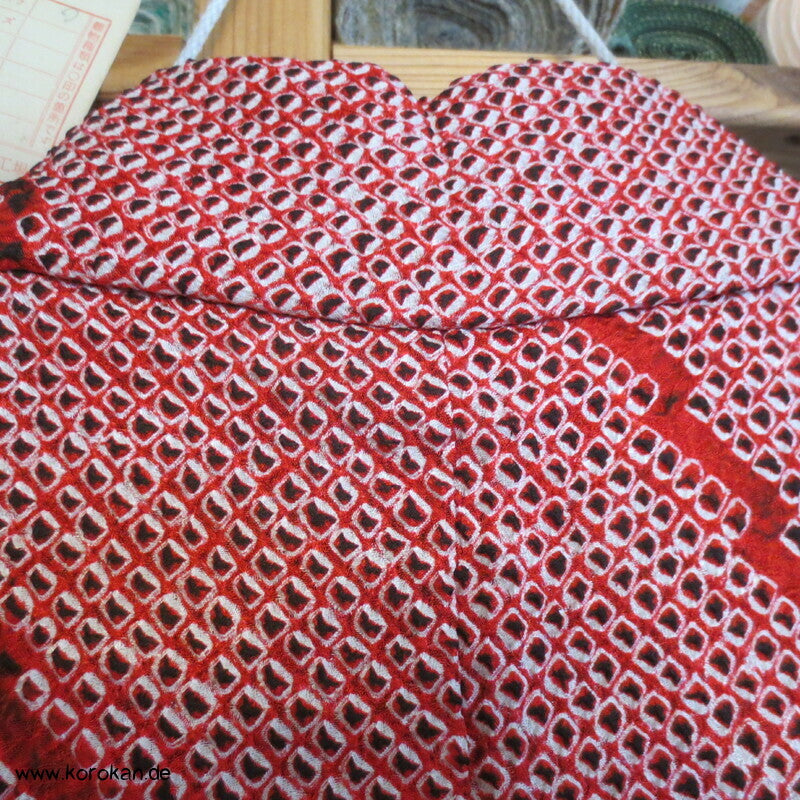 Komon Kimono Full Shibori Seiden Ume Blütenzweige