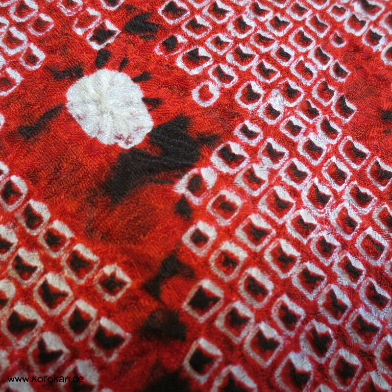 Komon Kimono Full Shibori Seiden Ume Blütenzweige