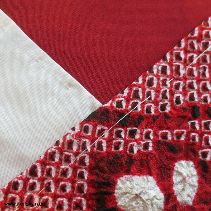 Komon Kimono Full Shibori Seiden Ume Blütenzweige