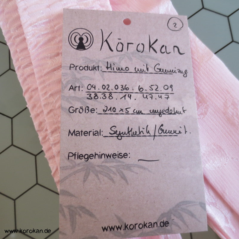 rosa Himo mit zwei elastischen Abschnitten