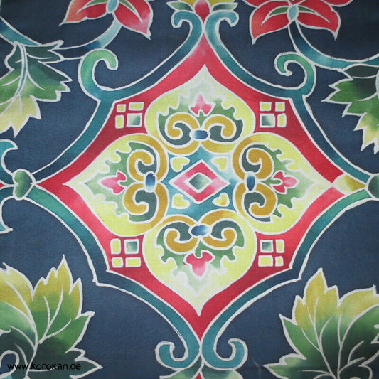 ornamental bemalte Ripsseide Nagoya Obi Kimonogürtel