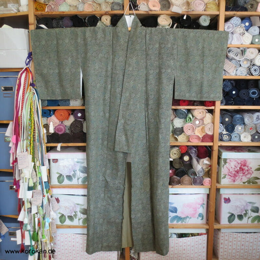 Millefleur kleingemustert gewebter Jacquard Komon Kimono