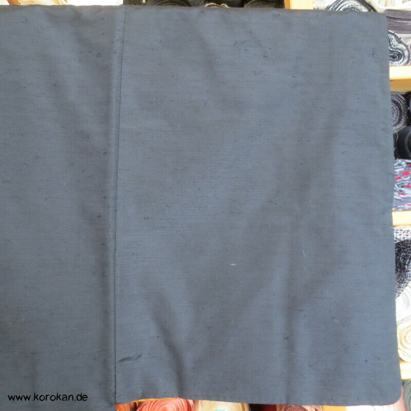 Spatz im Baum gemaltes Futter, Haori Tsumugi Seide Kimono Jacke