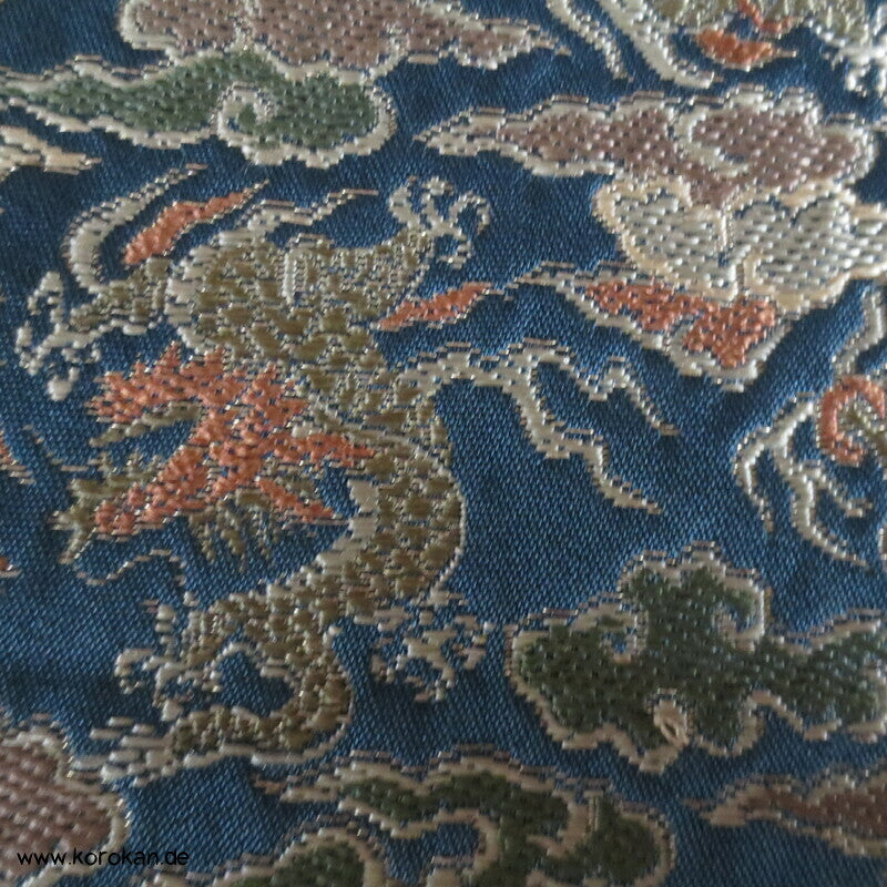 chinesische Drachen Brokat Fukuro Obi, feiner Kimonogürtel