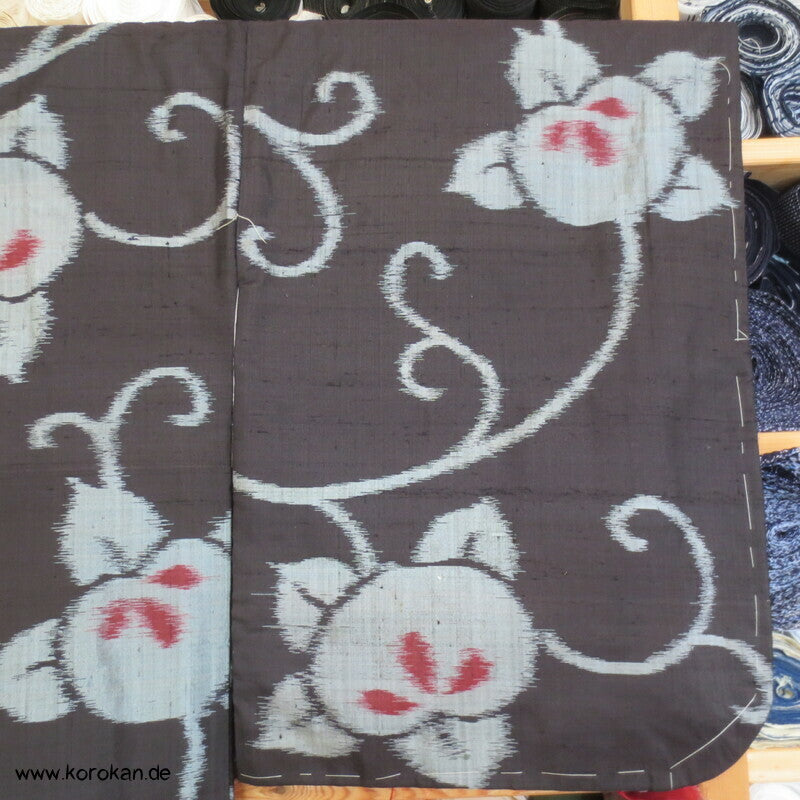 Japan Art Deco Tachibana Arabesken Meisen Seiden Kimono