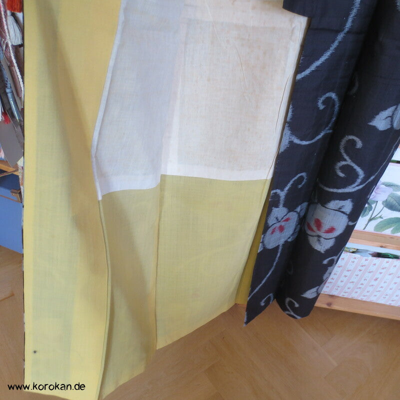 Japan Art Deco Tachibana Arabesken Meisen Seiden Kimono
