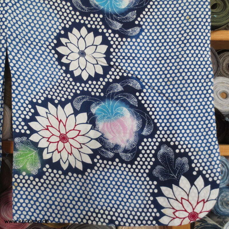 handgenähter japanischer Yukata Kimono, Chrysanthemen