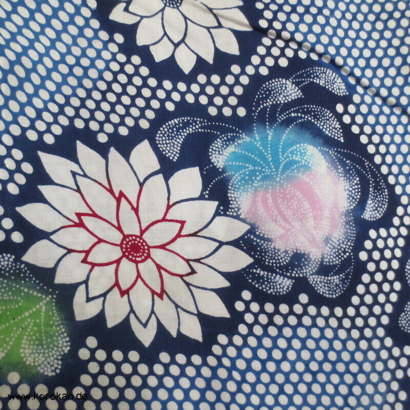 handgenähter japanischer Yukata Kimono, Chrysanthemen