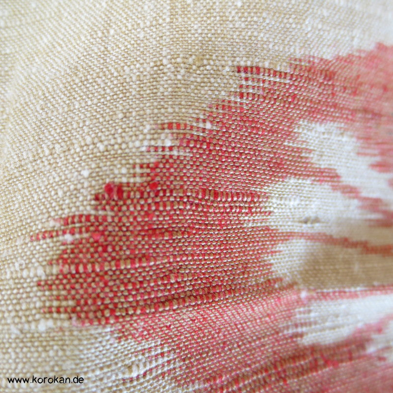 Nachtfalter - Fächer Kasuri Tsumugi Seiden Kimono